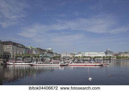 Jungfernstieg Inner Alster Lake and pier, Neustadt, Hamburg, Germany, Europe View Large Photo Image Stock Image - Jungfernstieg Inner Alster Lake and pier, Neustadt, Hamburg, Germany, Europe. Fotosearch