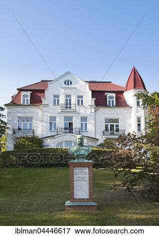 Kaiser Wilhelm Memorial in front of Villa Staudt, resort architecture, Heringsdorf, imperial baths, Usedom, Mecklenburg-Western Pomerania, Germany, Europe View Large Photo Image Stock Photo - Kaiser Wilhelm Memorial in front of Villa Staudt, resort architecture, Heringsdorf, imperial baths, Usedom, Mecklenburg-Western Pomerania, Germany, Europe. Fotosearch