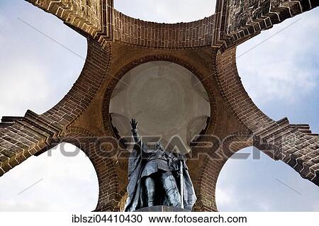Stock Image - Kaiser Wilhelm Monument, Porta Westfalica, Gate to Westphalia, North Rhine-Westphalia, Germany, Europe. Fotosearch
