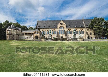 Stock Image - Kaiserpfalz, imperial palace, Goslar, Lower Saxony, Germany, Europe. Fotosearch