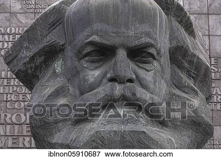 Stock Photo - Karl Marx Monument, Chemnitz, Saxony, Germany, Europe. Fotosearch