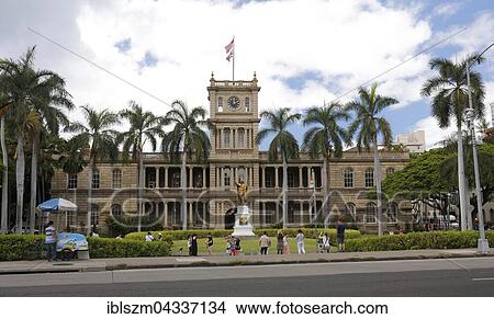 Picture - King Kamehameha V, Judiciary History Center, Honolulu, Oahu, Hawaii, USA, North America. Fotosearch