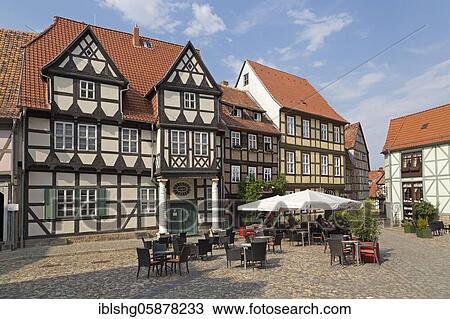 Klopstock House, half-timbered houses, Schlossberg, Quedlinburg, UNESCO World Heritage Site, Saxony-Anhalt, Germany, Europe View Large Photo Image Stock Image - Klopstock House, half-timbered houses, Schlossberg, Quedlinburg, UNESCO World Heritage Site, Saxony-Anhalt, Germany, Europe. Fotosearch
