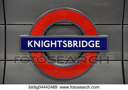 Knightsbridge underground station sign, London, United Kingdom, Europe View Large Photo Image Stock Photo - Knightsbridge underground station sign, London, United Kingdom, Europe. Fotosearch
