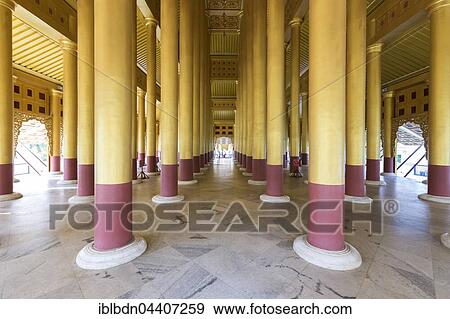 Kyauktawgyi Paya Temple or Kyauktawgyi Pagoda, Mandalay, Myanmar, Asia View Large Photo Image Stock Photo - Kyauktawgyi Paya Temple or Kyauktawgyi Pagoda, Mandalay, Myanmar, Asia. Fotosearch