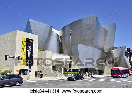 Picture - LA Phil, Los Angeles Philharmonic, Walt Disney Concert Hall, architect Frank Gehry, Downtown, Los Angeles, California, USA, North America. Fotosearch