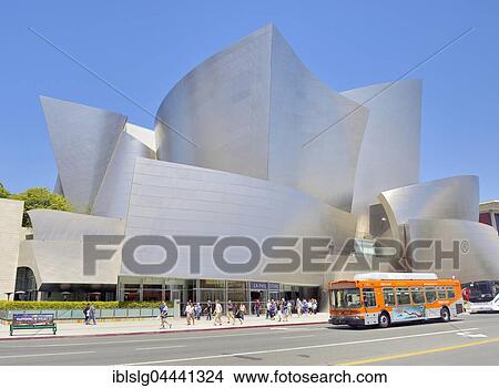 LA Phil, Los Angeles Philharmonic, Walt Disney Concert Hall, architect Frank Gehry, Downtown, Los Angeles View Large Photo Image Picture - LA Phil, Los Angeles Philharmonic, Walt Disney Concert Hall, architect Frank Gehry, Downtown, Los Angeles. Fotosearch