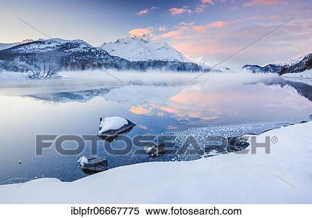 Lake Sils, Piz da la Margna, 3158 m, Switzerland, Europe View Large Photo Image Stock Photography - Lake Sils, Piz da la Margna, 3158 m, Switzerland, Europe. Fotosearch