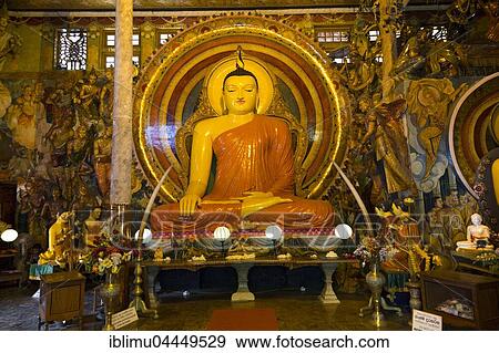 Large Buddha statue, Gangaramaya Temple, Colombo, Sri Lanka, Asia View Large Photo Image Stock Photo - Large Buddha statue, Gangaramaya Temple, Colombo, Sri Lanka, Asia. Fotosearch