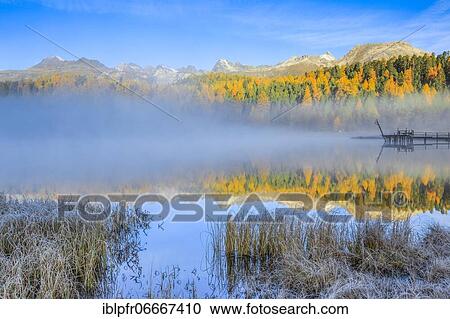Lej da Staz, Upper Engadine, Grisons, Switzerland, Europe View Large Photo Image Stock Image - Lej da Staz, Upper Engadine, Grisons, Switzerland, Europe. Fotosearch
