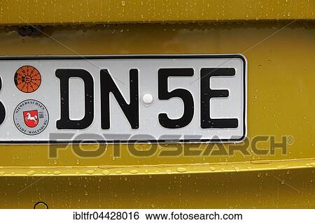 License plate of electric car, Germany, Europe View Large Photo Image Stock Photograph - License plate of electric car, Germany, Europe. Fotosearch
