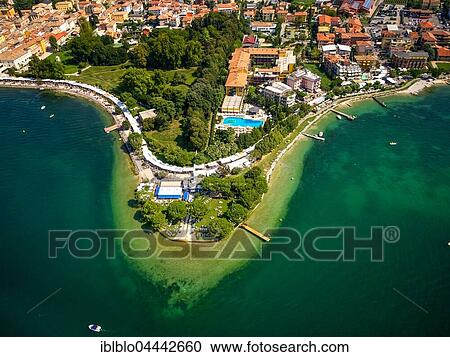 Lido Mirabello Beach, Bardolino, Lake Garda, Veneto, Italy, Europe View Large Photo Image Stock Image - Lido Mirabello Beach, Bardolino, Lake Garda, Veneto, Italy, Europe. Fotosearch