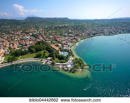 Lido Mirabello Beach, Bardolino, Lake Garda, Veneto, Italy, Europe View Large Photo Image Stock Image - Lido Mirabello Beach, Bardolino, Lake Garda, Veneto, Italy, Europe. Fotosearch