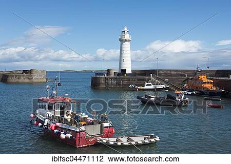 Lighthouse and harbor, Donaghadee, County Down, Northern Ireland, United Kingdom, Europe View Large Photo Image Stock Image - Lighthouse and harbor, Donaghadee, County Down, Northern Ireland, United Kingdom, Europe. Fotosearch