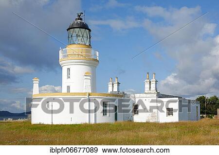 Lighthouse at Chanonry Point, Scotland, Great Britain View Large Photo Image Stock Photo - Lighthouse at Chanonry Point, Scotland, Great Britain. Fotosearch