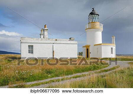 Lighthouse at Chanonry Point, Scotland, Great Britain View Large Photo Image Stock Photography - Lighthouse at Chanonry Point, Scotland, Great Britain. Fotosearch