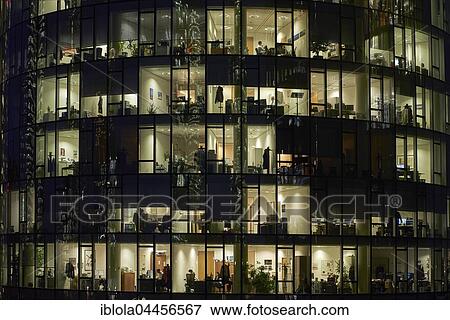 Lit offices at night, glass facade of Main Tower, Frankfurt, Hesse, Germany, Europe View Large Photo Image Stock Photo - Lit offices at night, glass facade of Main Tower, Frankfurt, Hesse, Germany, Europe. Fotosearch