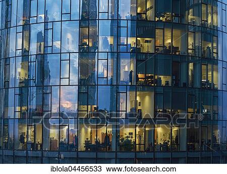 Lit offices, glass facade of Main Tower, Frankfurt, Hesse, Germany, Europe View Large Photo Image Stock Image - Lit offices, glass facade of Main Tower, Frankfurt, Hesse, Germany, Europe. Fotosearch