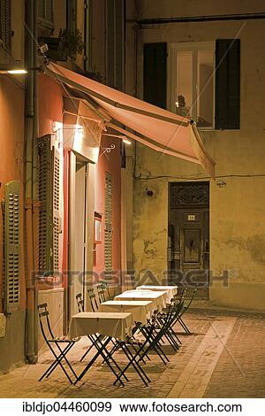 Lit outdoor street cafe by night, romantic, picturesque, Cassis, Provence-Alpes-Côte d'Azur, France, Europe View Large Photo Image Stock Photo - Lit outdoor street cafe by night, romantic, picturesque, Cassis, Provence-Alpes-Côte d'Azur, France, Europe. Fotosearch