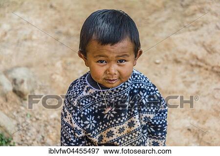 Little boy, portrait, Palaung hilltribe, Palaung Village in Kyaukme, Shan State, Myanmar, Asia View Large Photo Image Stock Photo - Little boy, portrait, Palaung hilltribe, Palaung Village in Kyaukme, Shan State, Myanmar, Asia. Fotosearch