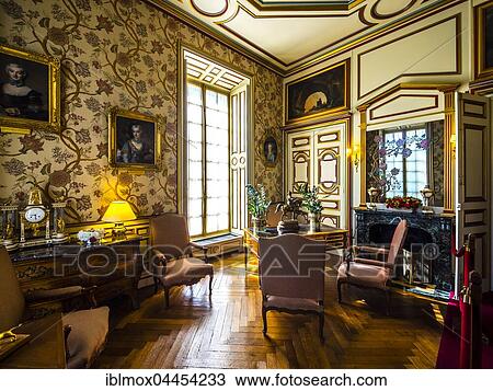Living room, Château de Cheverny, Loir-et-Cher Département, France, Europe View Large Photo Image Stock Image - Living room, Château de Cheverny, Loir-et-Cher Département, France, Europe. Fotosearch