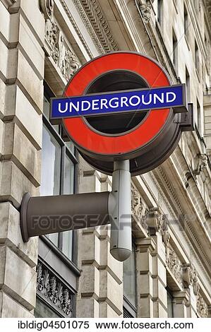 Stock Photography - London Underground sign, Green Park, London, England, United Kingdom, Europe. Fotosearch