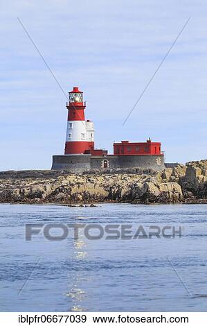 Stock Photo - Longstone Rock lighthouse, Great Britain. Fotosearch