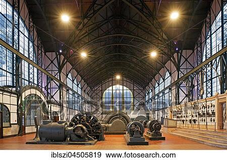 Stock Photo - Machine Hall Zeche Zollern, Industrial Museum, Dortmund, Ruhr district, North Rhine-Westphalia, Germany, Europe. Fotosearch