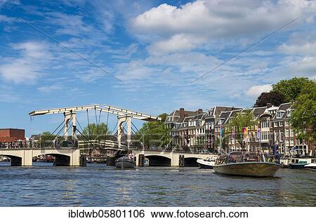 Magere Brugg on the Amstel, Amsterdam, Province of North Holland, Netherlands View Large Photo Image Stock Photograph - Magere Brugg on the Amstel, Amsterdam, Province of North Holland, Netherlands. Fotosearch
