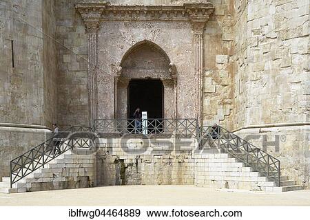 Main entrance, Castel del Monte, Apulia, Italy, Europe View Large Photo Image Stock Photo - Main entrance, Castel del Monte, Apulia, Italy, Europe. Fotosearch