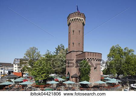 Malakoff Tower and Hafenterrasse café, Rheinauhafen, Cologne, North Rhine-Westphalia, Germany, Europe View Large Photo Image Stock Photograph - Malakoff Tower and Hafenterrasse café, Rheinauhafen, Cologne, North Rhine-Westphalia, Germany, Europe. Fotosearch