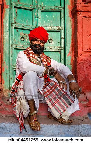 Man in traditional Indian clothes, Jodhpur, Rajasthan, India, Asia View Large Photo Image Stock Photo - Man in traditional Indian clothes, Jodhpur, Rajasthan, India, Asia. Fotosearch