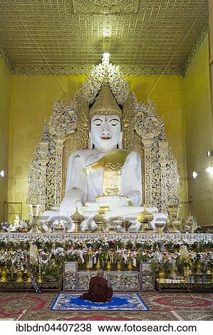 Marble statue of Buddha, Kyauktawgyi Paya Temple or Kyauktawgyi Pagoda, Mandalay, Myanmar, Asia View Large Photo Image Stock Photo - Marble statue of Buddha, Kyauktawgyi Paya Temple or Kyauktawgyi Pagoda, Mandalay, Myanmar, Asia. Fotosearch