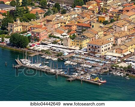 Marina with sailboats, Bardolino, Lake Garda, Veneto, Italy, Europe View Large Photo Image Stock Photo - Marina with sailboats, Bardolino, Lake Garda, Veneto, Italy, Europe. Fotosearch