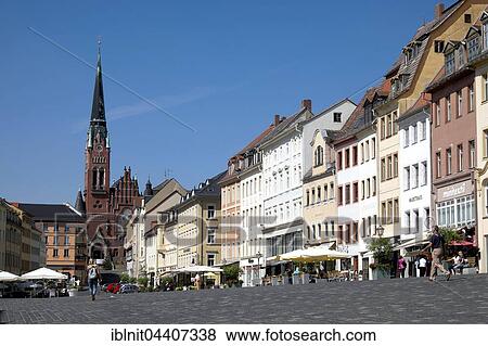 Market place with Brüderkirche Church, Altenburg, Thuringia, Germany, Europe View Large Photo Image Stock Photo - Market place with Brüderkirche Church, Altenburg, Thuringia, Germany, Europe. Fotosearch