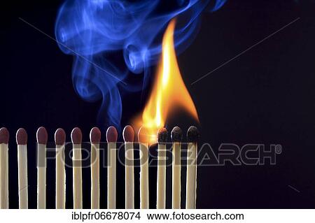 Match row light, against black background, studio, switzerland View Large Photo Image Picture - Match row light, against black background, studio, switzerland. Fotosearch