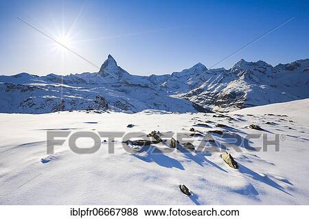 Stock Photo - Matterhorn, 4478 m, Zermatt, Valais, Switzerland, Europe. Fotosearch