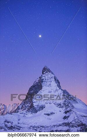 Matterhorn and starry sky, Zermatt, Valais, Switzerland, Europe View Large Photo Image Picture - Matterhorn and starry sky, Zermatt, Valais, Switzerland, Europe. Fotosearch