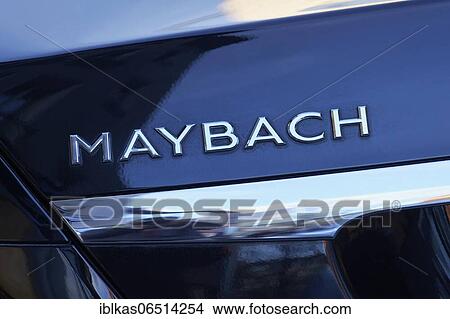 Maybach, lettering on the rear of the Mercedes-Maybach S-Class, Düsseldorf, North Rhine-Westphalia, Germany, Europe View Large Photo Image Picture - Maybach, lettering on the rear of the Mercedes-Maybach S-Class, Düsseldorf, North Rhine-Westphalia, Germany, Europe. Fotosearch