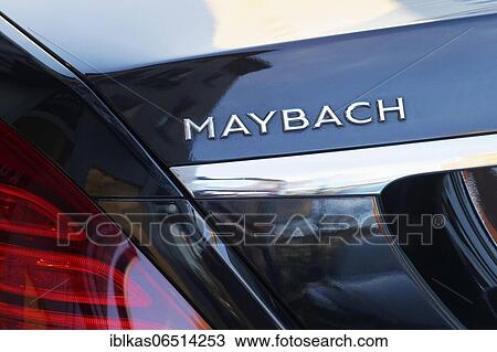 Maybach, lettering on the rear of the Mercedes-Maybach S-Class, Düsseldorf, North Rhine-Westphalia, Germany, Europe View Large Photo Image Stock Image - Maybach, lettering on the rear of the Mercedes-Maybach S-Class, Düsseldorf, North Rhine-Westphalia, Germany, Europe. Fotosearch