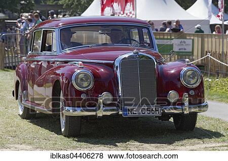 Mercedes-Benz 300 Limousine, W 186, Adenauer-Mercedes, 1955 model, classic car, Schloss Dyck Classic Days 2016 Juchen, Niederrhein, North Rhine-Westphalia, Germany, Europe View Large Photo Image Stock Photo - Mercedes-Benz 300 Limousine, W 186, Adenauer-Mercedes, 1955 model, classic car, Schloss Dyck Classic Days 2016 Juchen, Niederrhein, North Rhine-Westphalia, Germany, Europe. Fotosearch