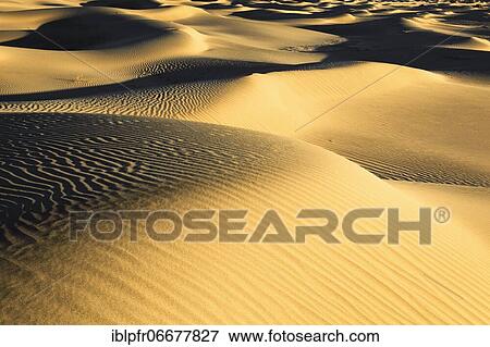 Stock Photo - Mesquite Flats Sand Dunes, Sand Dunes, Death Valley National Park, California, USA, North America. Fotosearch