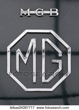 MG emblem on a MGB Roadster 1968, British classic car View Large Photo Image Stock Photo - MG emblem on a MGB Roadster 1968, British classic car. Fotosearch