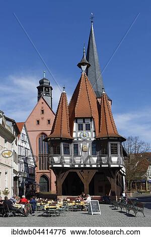 Michelstadt City Hall, Odenwald, Hesse, Germany, Europe View Large Photo Image Stock Photograph - Michelstadt City Hall, Odenwald, Hesse, Germany, Europe. Fotosearch