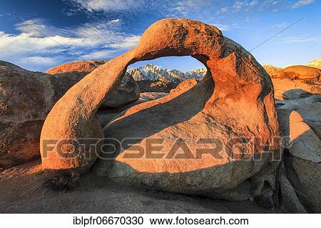 Stock Image - Mobius Arch, Alabama Hills, California, USA, North America. Fotosearch