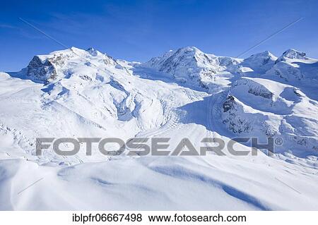 Monte Rosa, 4633m, Dufourspitze -4634m, Liskamm, 4527m, Valais, Switzerland, Europe View Large Photo Image Stock Photo - Monte Rosa, 4633m, Dufourspitze -4634m, Liskamm, 4527m, Valais, Switzerland, Europe. Fotosearch