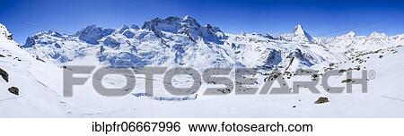 Monte Rosa, 4633m, Dufourspitze -4634m, Breithorn, 4165m, Matterhorn, 4478m, Dent Blanche, 4357m, Ober Gabelhorn, 4063m, Valais, Switzerland, Europe View Large Photo Image Stock Photograph - Monte Rosa, 4633m, Dufourspitze -4634m, Breithorn, 4165m, Matterhorn, 4478m, Dent Blanche, 4357m, Ober Gabelhorn, 4063m, Valais, Switzerland, Europe. Fotosearch