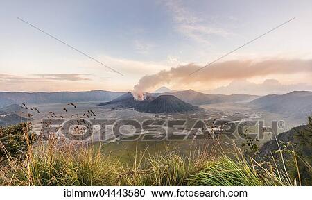 Morning light, smoking volcano, Gunung Bromo, Mount Batok, Mount Kursi, Mount Semeru, Bromo Tengger Semeru National Park, Java, Indonesia, Asia View Large Photo Image Stock Image - Morning light, smoking volcano, Gunung Bromo, Mount Batok, Mount Kursi, Mount Semeru, Bromo Tengger Semeru National Park, Java, Indonesia, Asia. Fotosearch