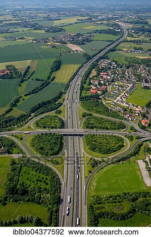 Motorway intersection A2 and main road B239 between Herford and Bad Salzuflen, cloverleaf interchange, highway bridge, North Rhine-Westphalia, Germany, Europe View Large Photo Image Stock Image - Motorway intersection A2 and main road B239 between Herford and Bad Salzuflen, cloverleaf interchange, highway bridge, North Rhine-Westphalia, Germany, Europe. Fotosearch
