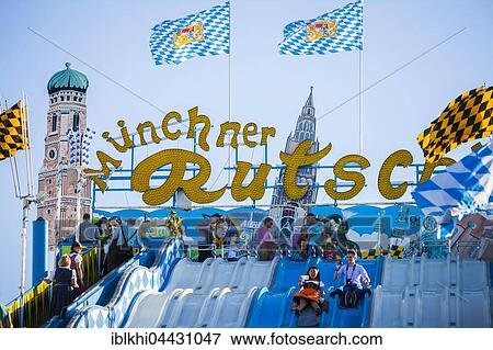 Munich Rutschn, slide, Oktoberfest, Munich, Bavaria, Germany, Europe View Large Photo Image Stock Photo - Munich Rutschn, slide, Oktoberfest, Munich, Bavaria, Germany, Europe. Fotosearch